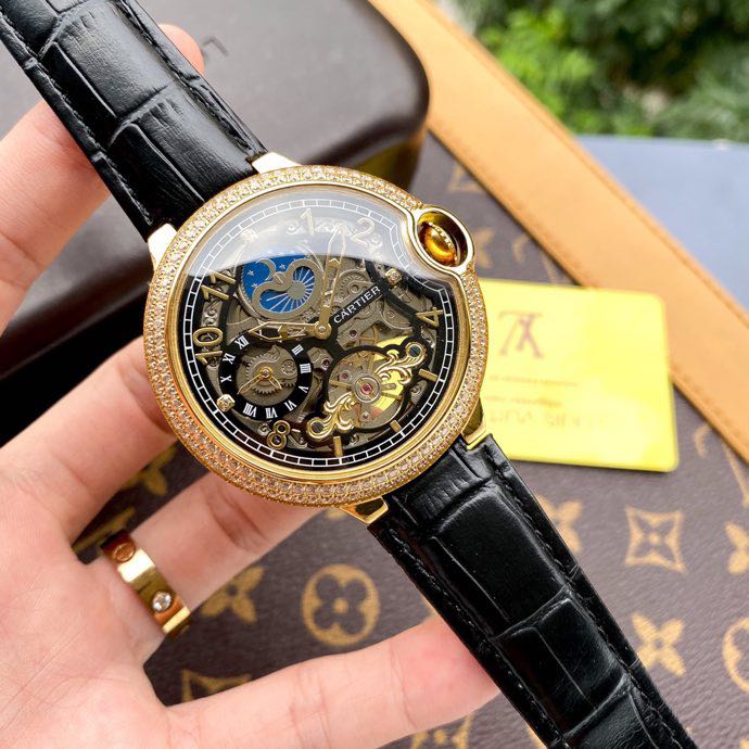 Cartier Moon Phases Diamond Watch - FashionPlug