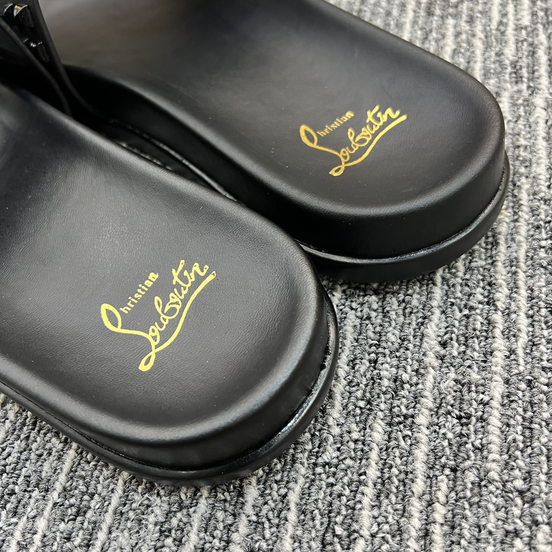 Christian Louboutin  Men Slippers Flats - FashionPlug