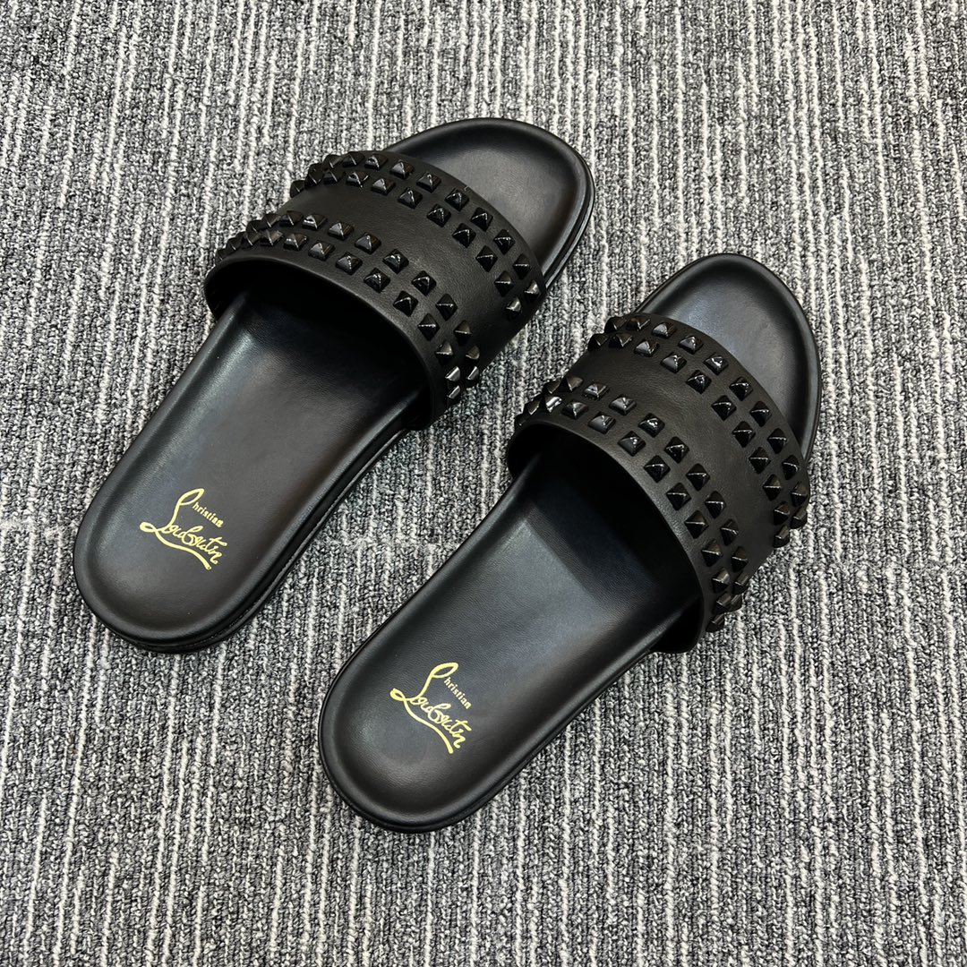 Christian Louboutin  Men Slippers Flats - FashionPlug