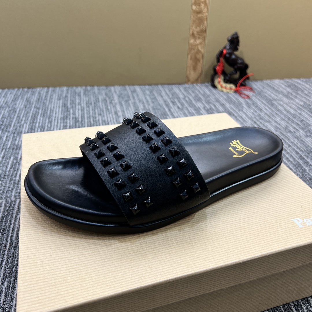 Christian Louboutin  Men Slippers Flats - FashionPlug