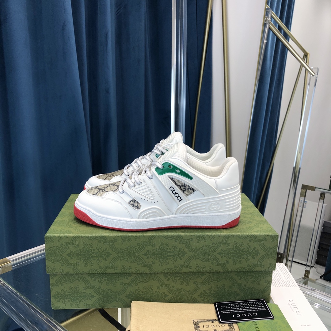 Gucci  Men's Gucci  Basket sneaker with lnterlocking G  - FashionPlug