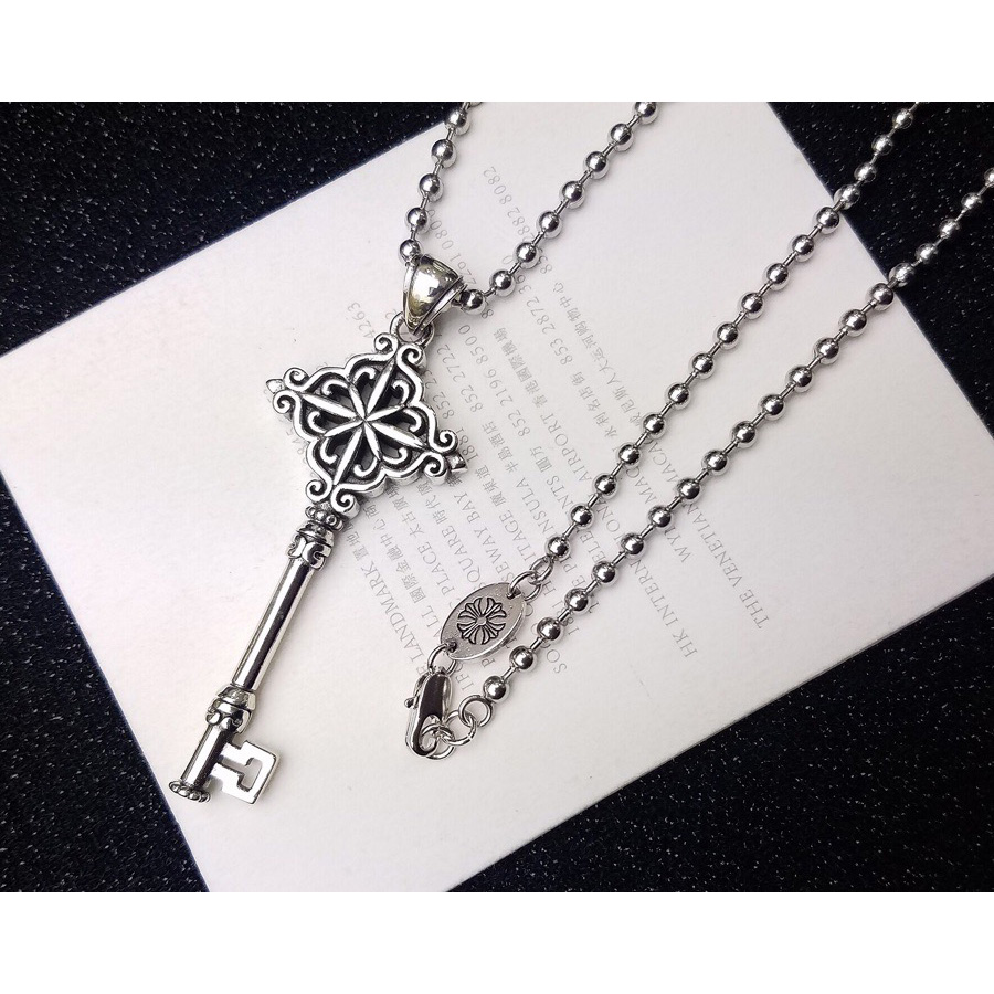 Chrome Heart Cross Necklace - FashionPlug