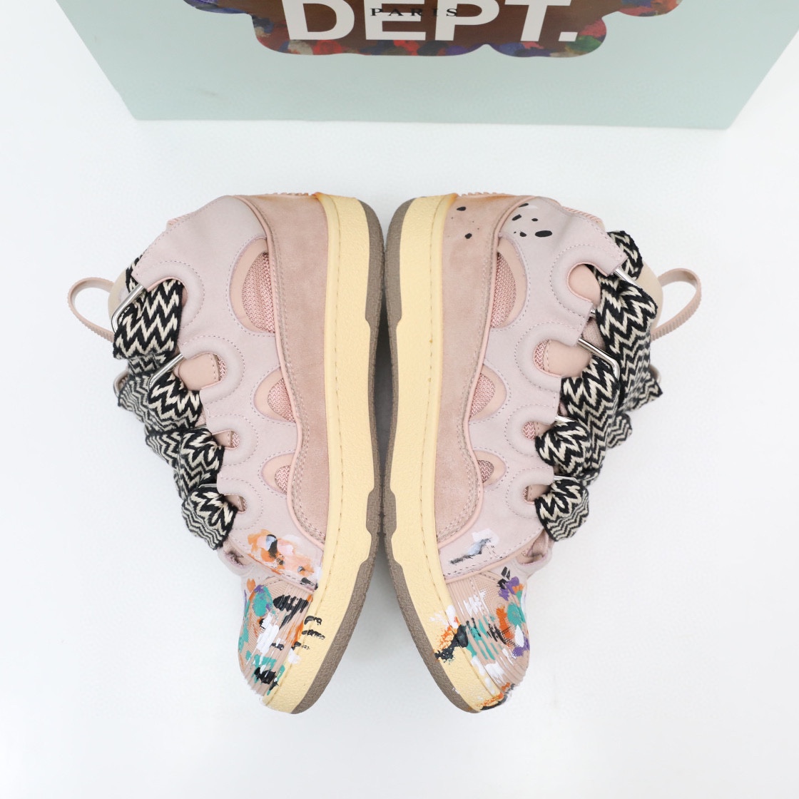 Lanvin X  Gallery Dept. Curb Sneaker Pink - FashionPlug