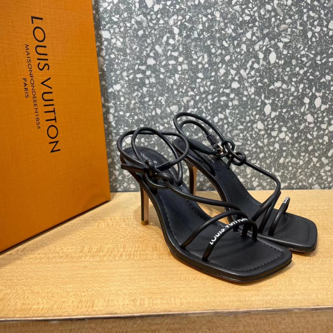Louis Vuitton Sandals For Women In Black - FashionPlug