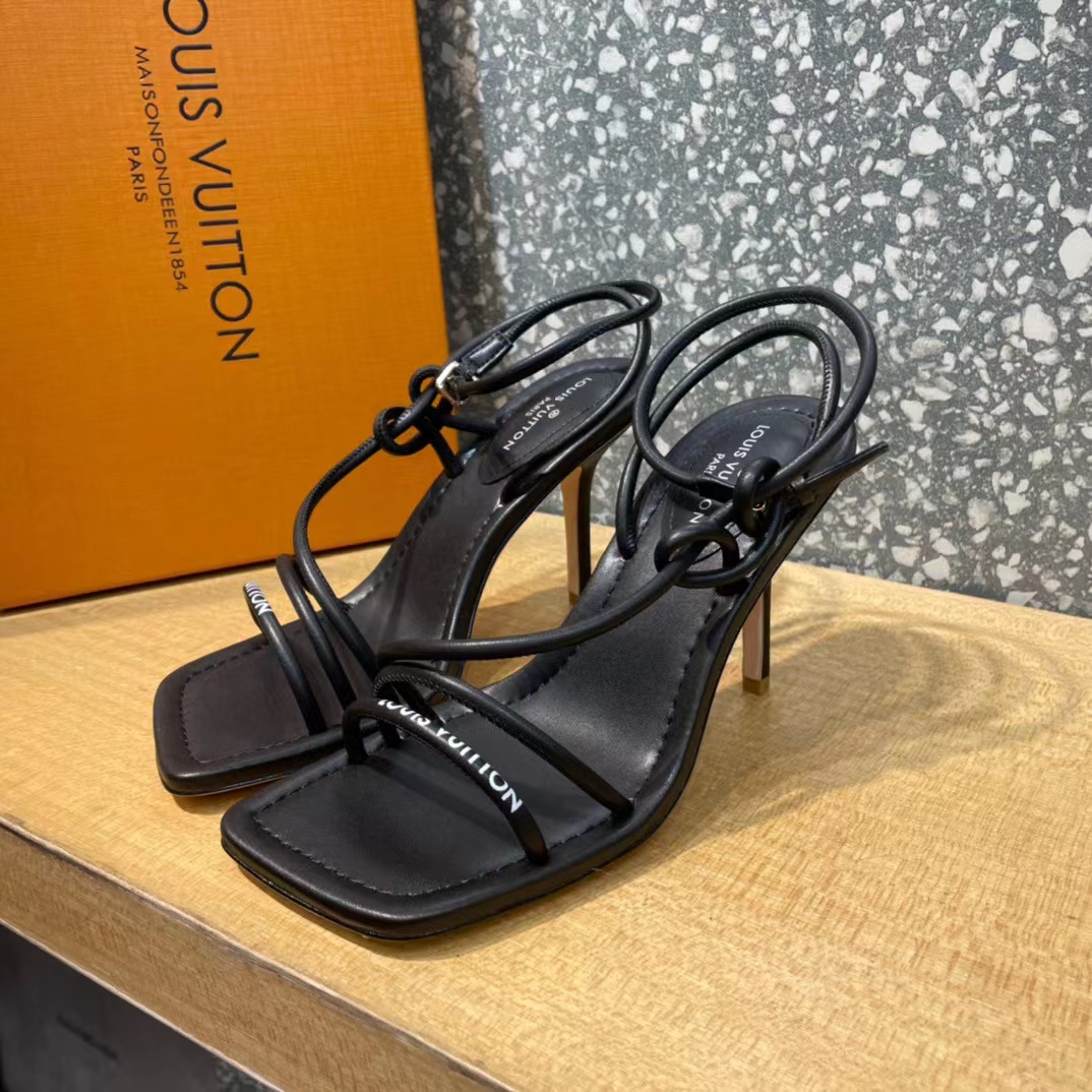 Louis Vuitton Sandals For Women In Black - FashionPlug