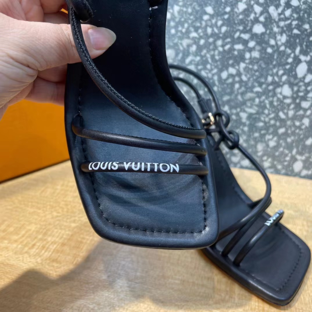 Louis Vuitton Sandals For Women In Black - FashionPlug