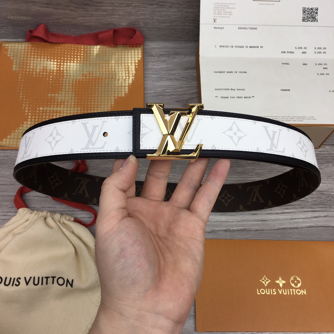 Louis Vuitton Shape 40MM Reversible Belt - FashionPlug