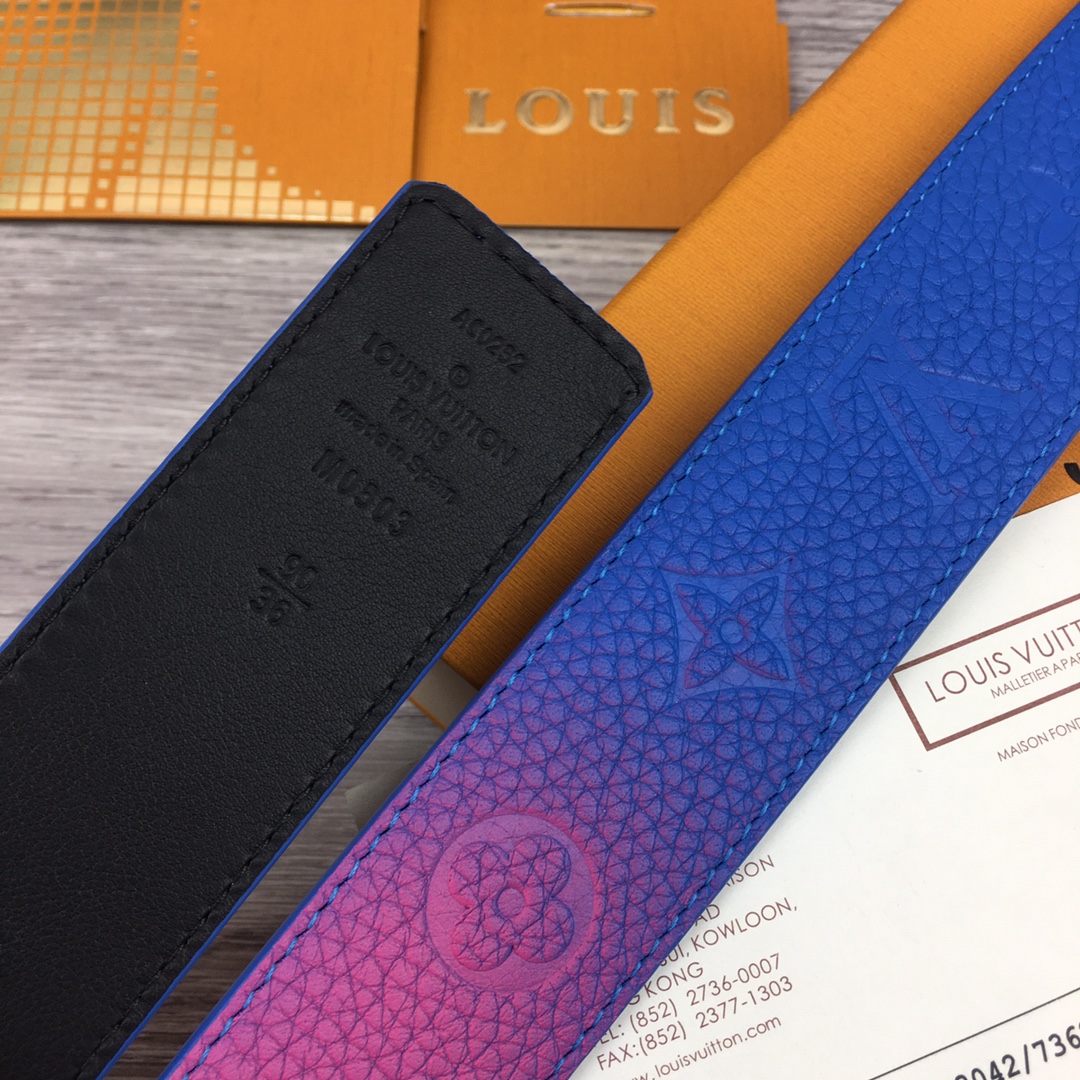 Louis Vuitton Gradient Shape 40MM Reversible Belt - FashionPlug
