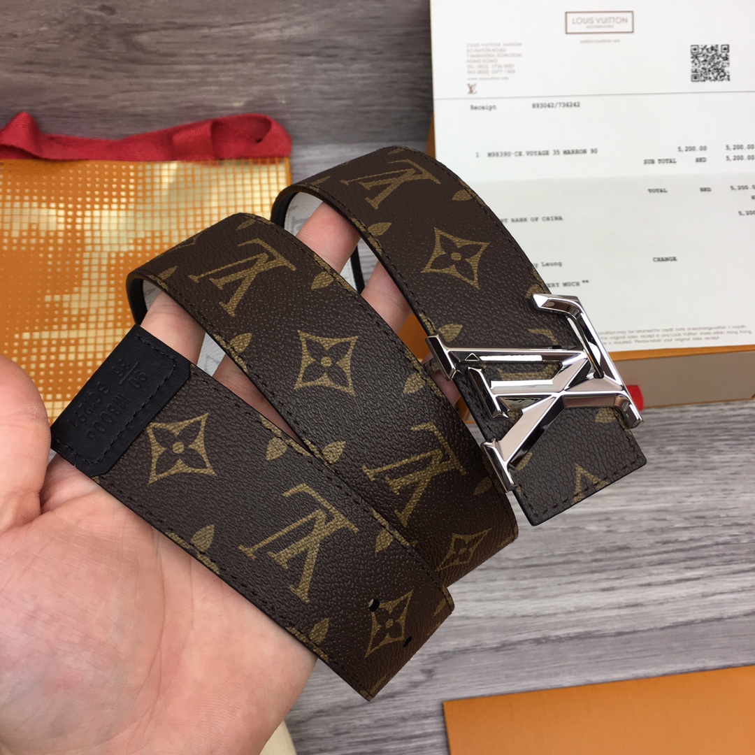 Louis Vuitton Shape 40MM Reversible Belt - FashionPlug