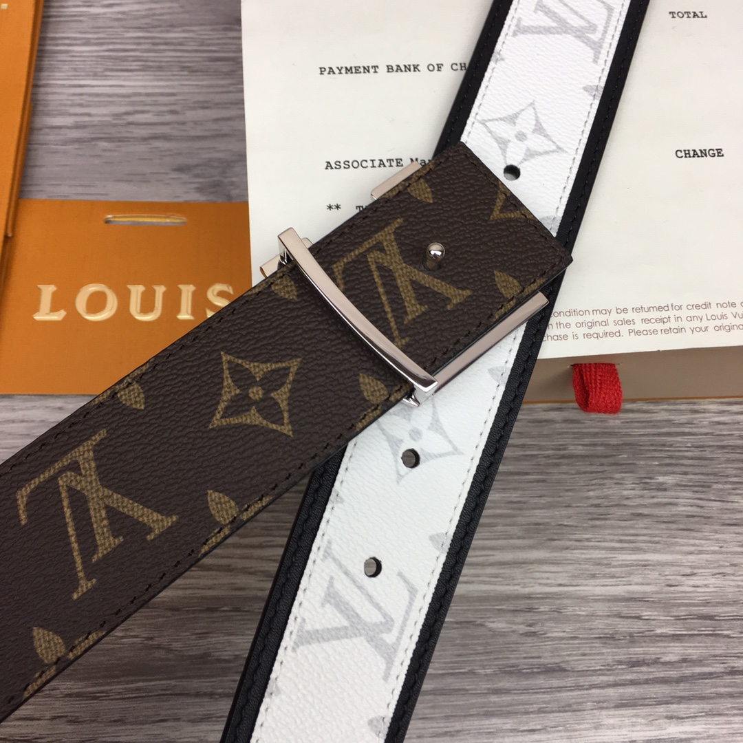 Louis Vuitton Shape 40MM Reversible Belt - FashionPlug