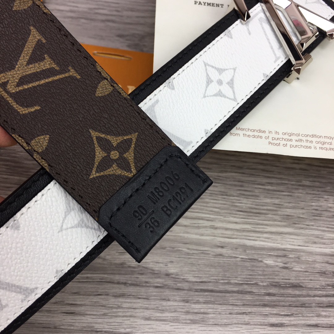 Louis Vuitton Shape 40MM Reversible Belt - FashionPlug