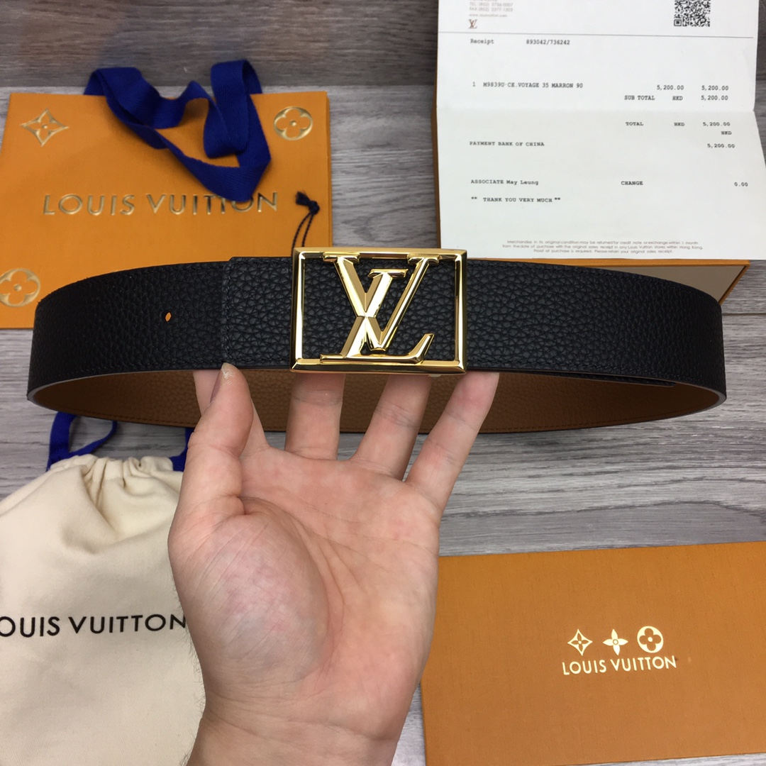Louis Vuitton Shape 40MM Reversible Belt - FashionPlug