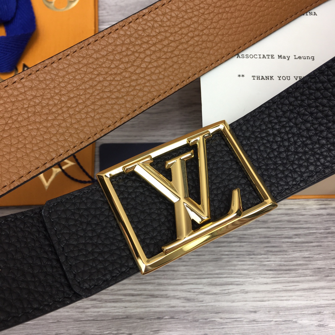 Louis Vuitton Shape 40MM Reversible Belt - FashionPlug