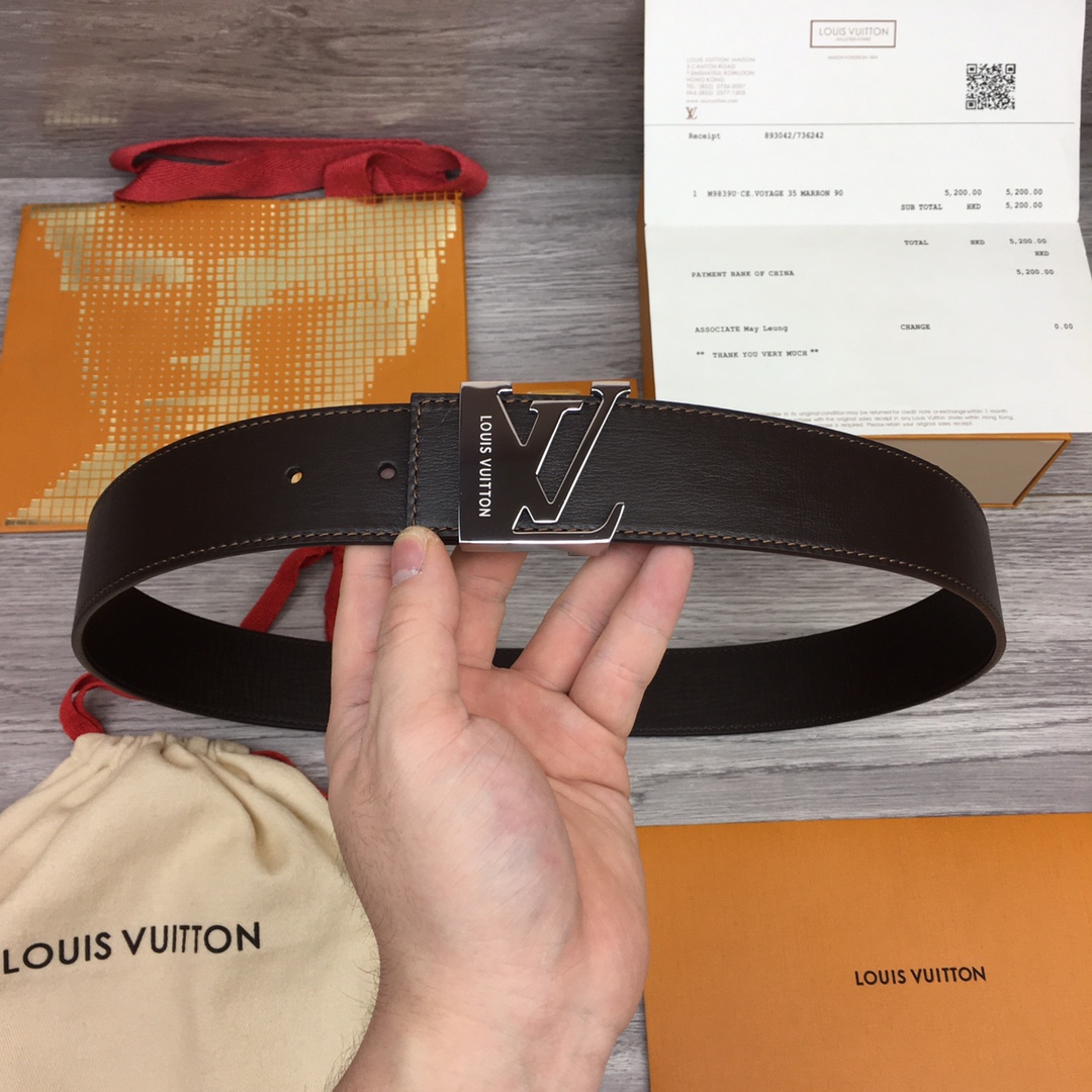 Louis Vuitton Shape 40MM Reversible Belt - FashionPlug