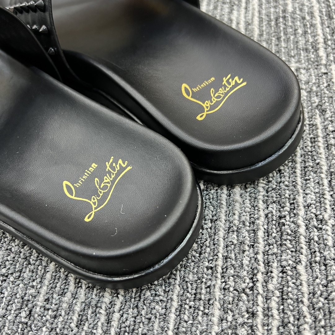 Christian Louboutin  Men Slippers Flats - FashionPlug