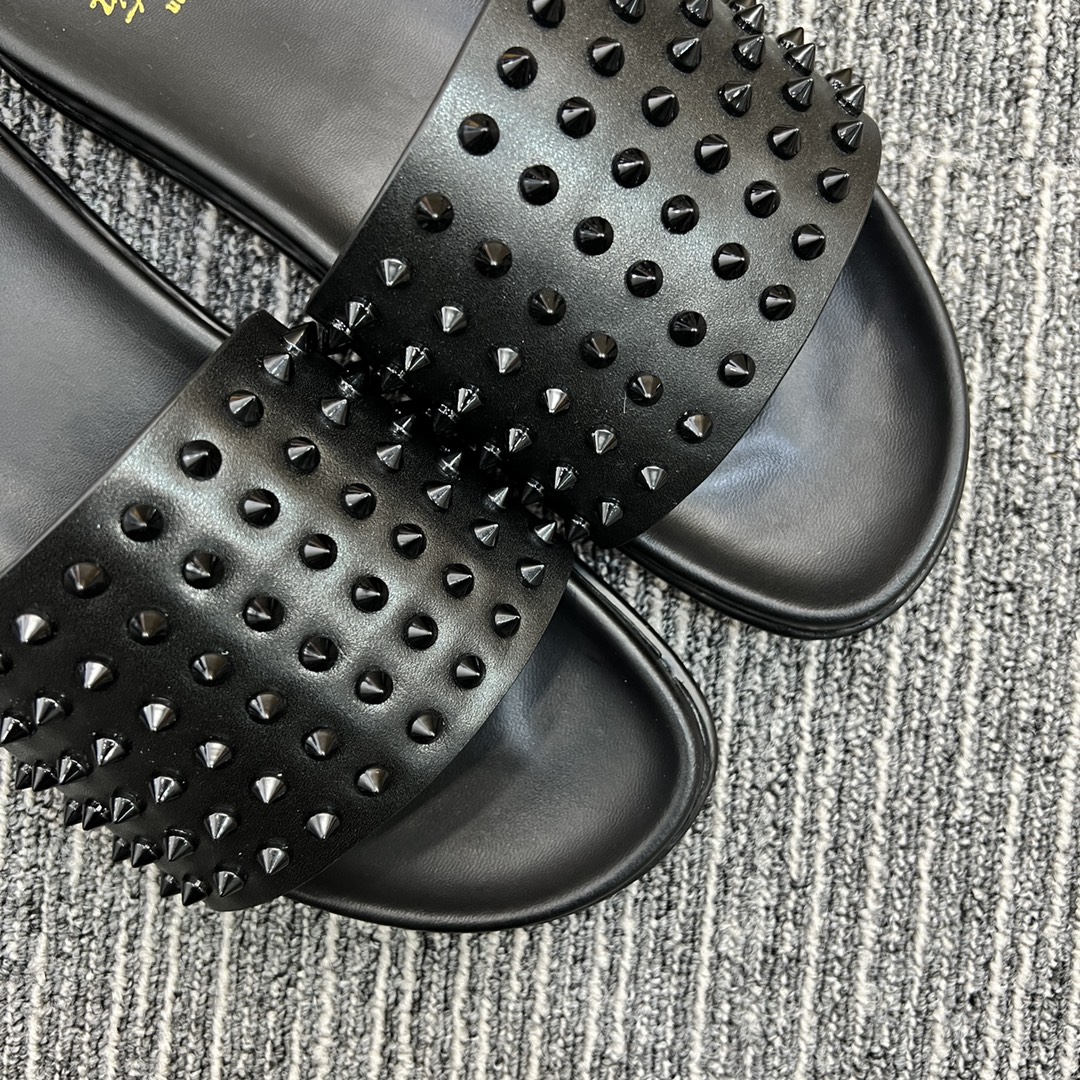 Christian Louboutin  Men Slippers Flats - FashionPlug