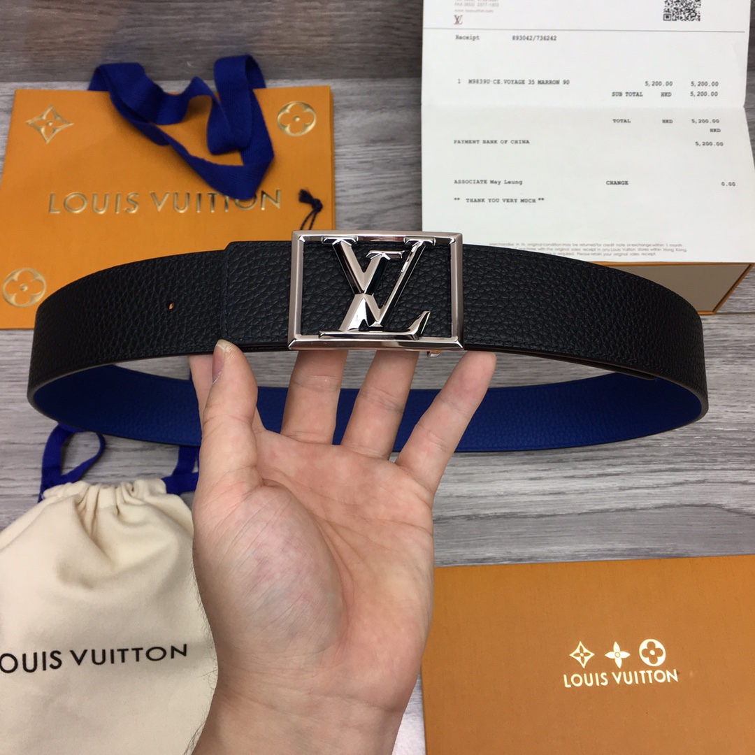 Louis Vuitton Shape 40MM Reversible Belt - FashionPlug