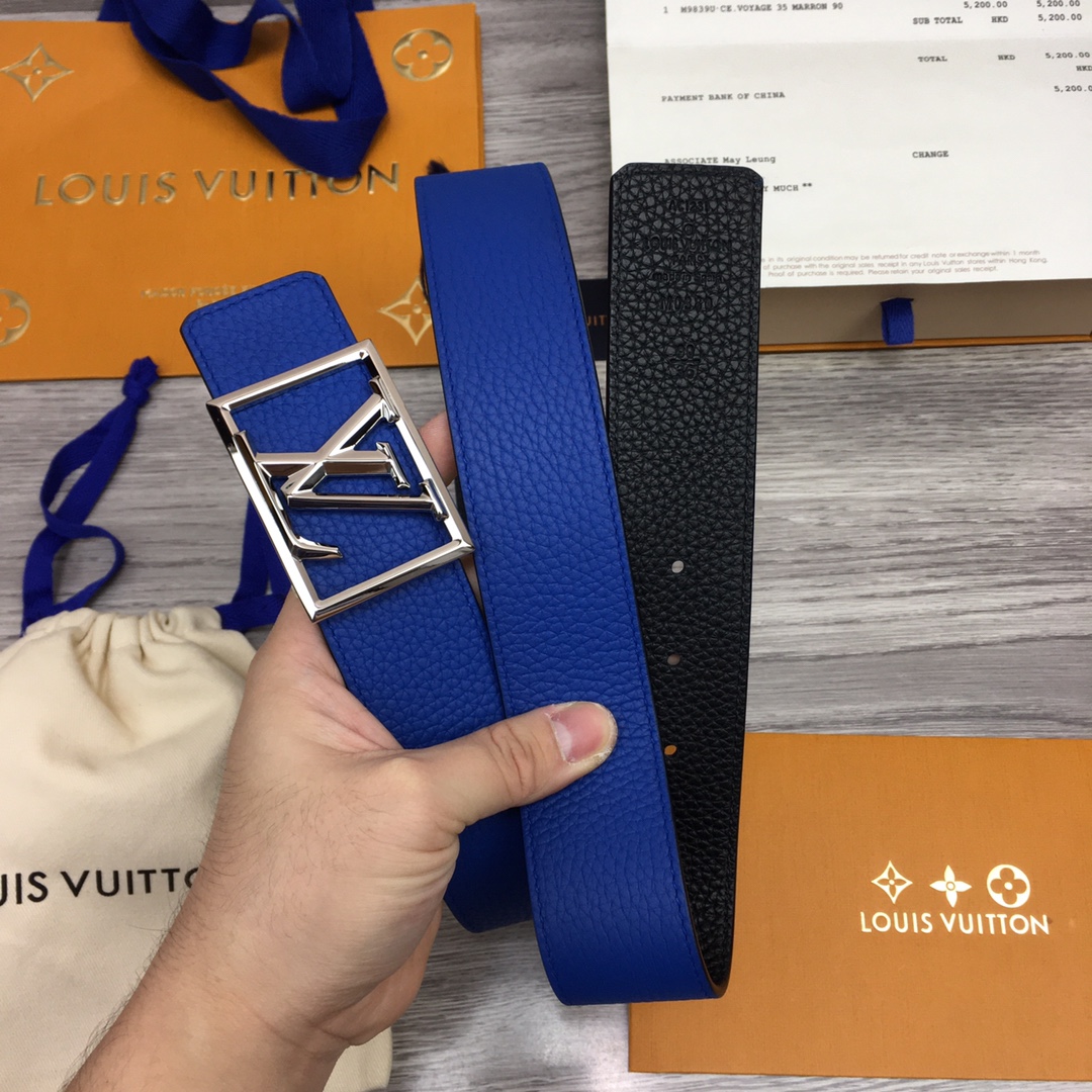 Louis Vuitton Shape 40MM Reversible Belt - FashionPlug