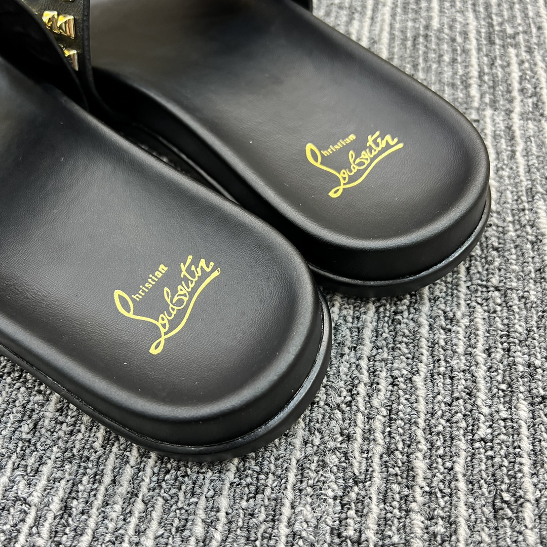 Christian Louboutin  Men Slippers Flats - FashionPlug