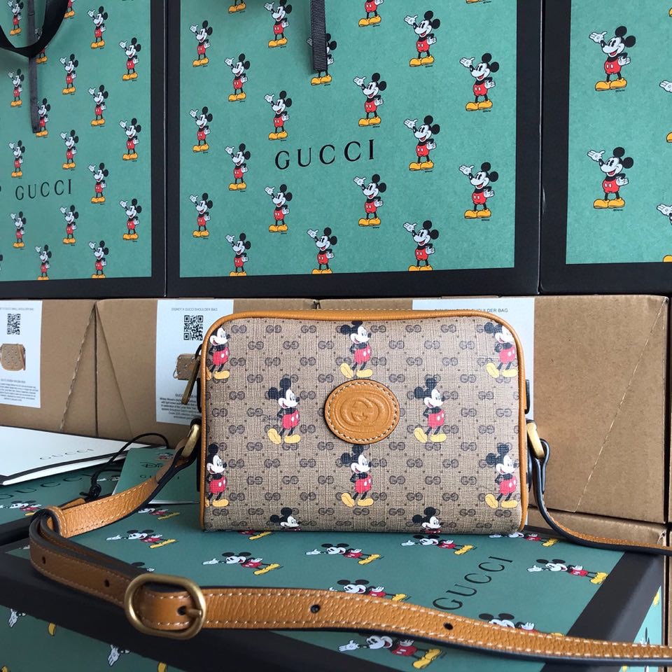 Gucci  GG Mickey  Shoulder Bag(17.5/12/5CM) - FashionPlug