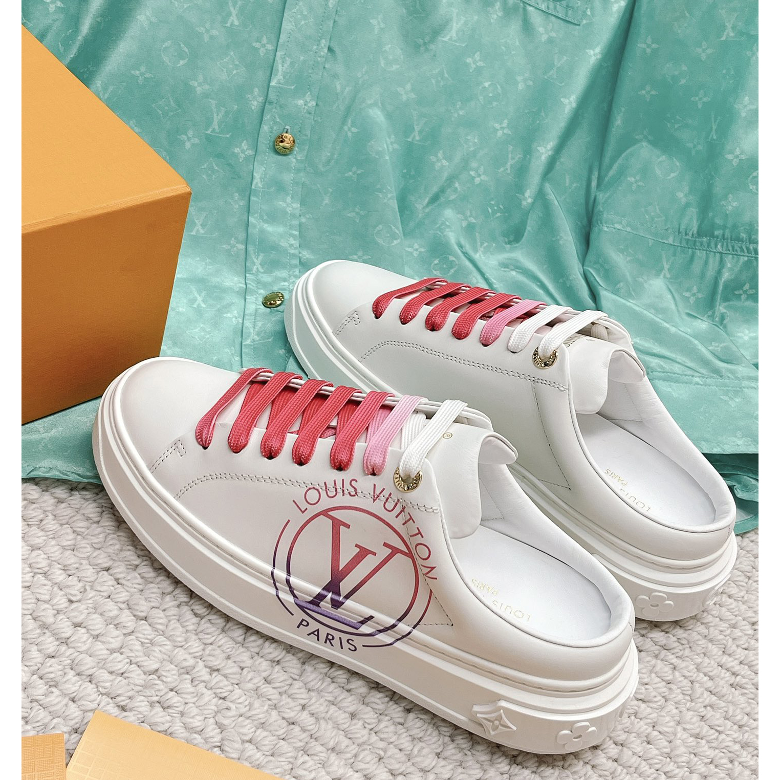 Louis Vuitton Time Out Open Back Sneaker - FashionPlug