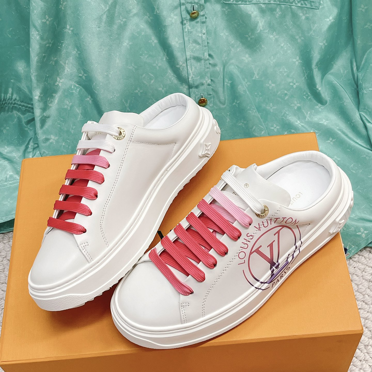 Louis Vuitton Time Out Open Back Sneaker - FashionPlug