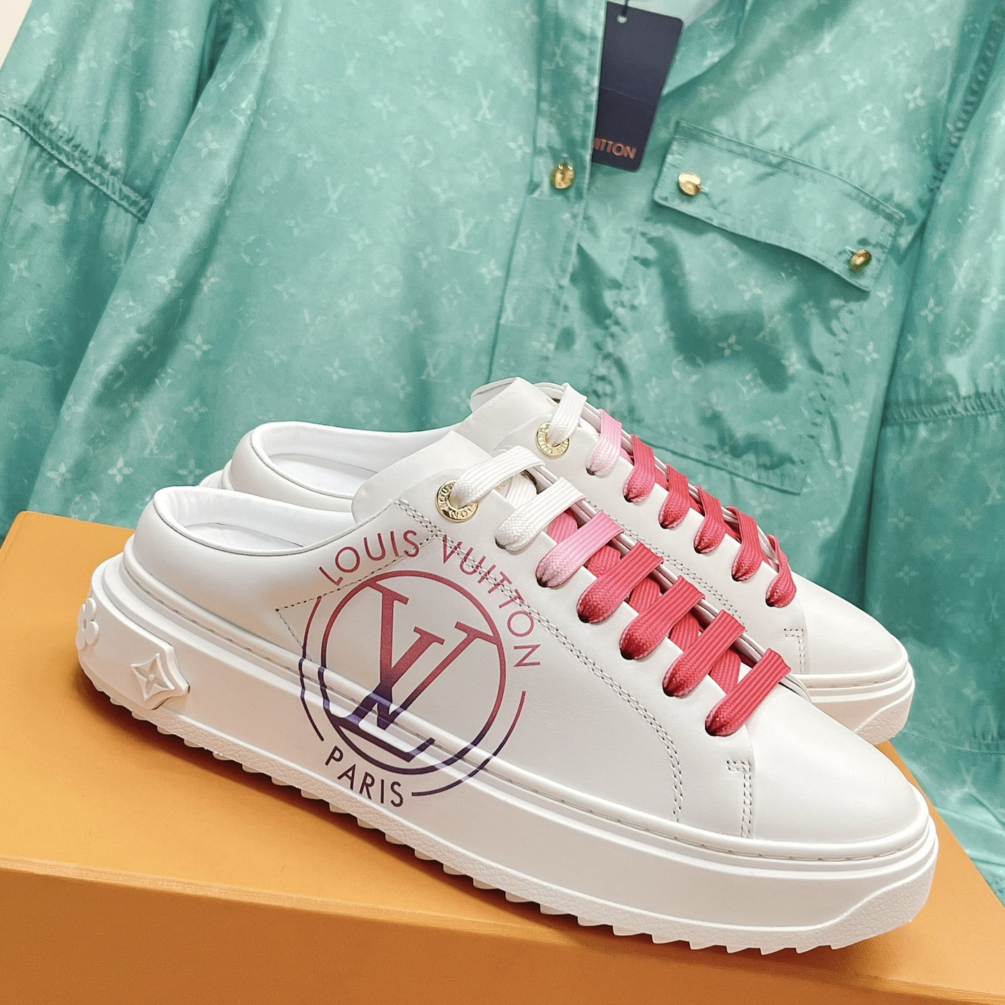 Louis Vuitton Time Out Open Back Sneaker - FashionPlug