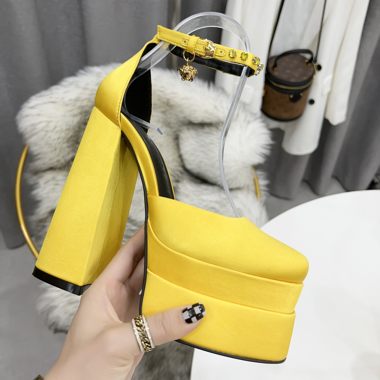 Versace High Heel Sandals - FashionPlug