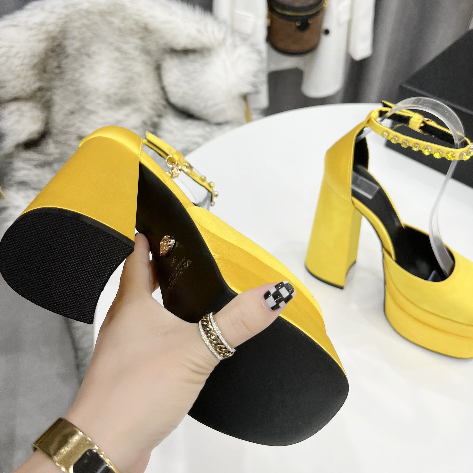 Versace High Heel Sandals - FashionPlug