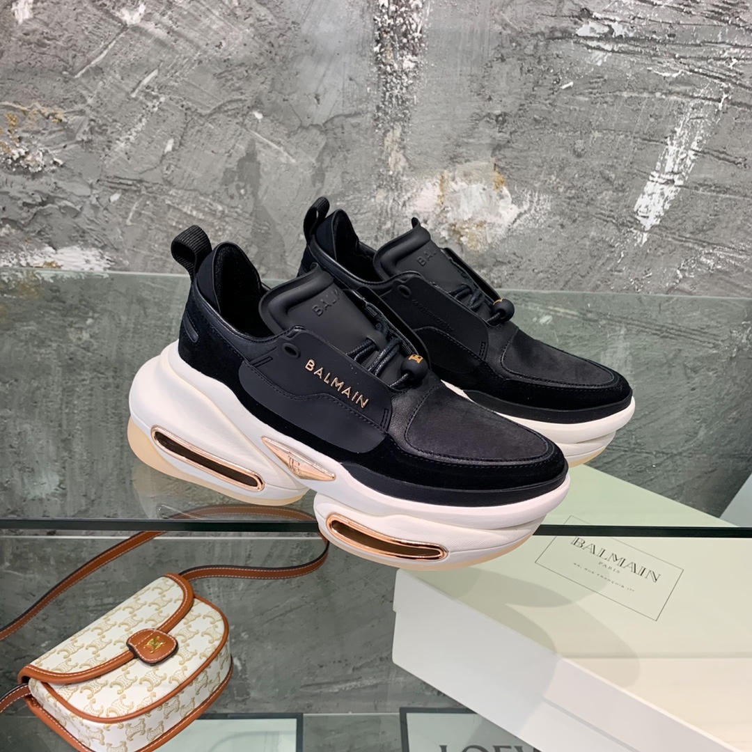 Balmain B-Bold Low-Top Sneakers - FashionPlug