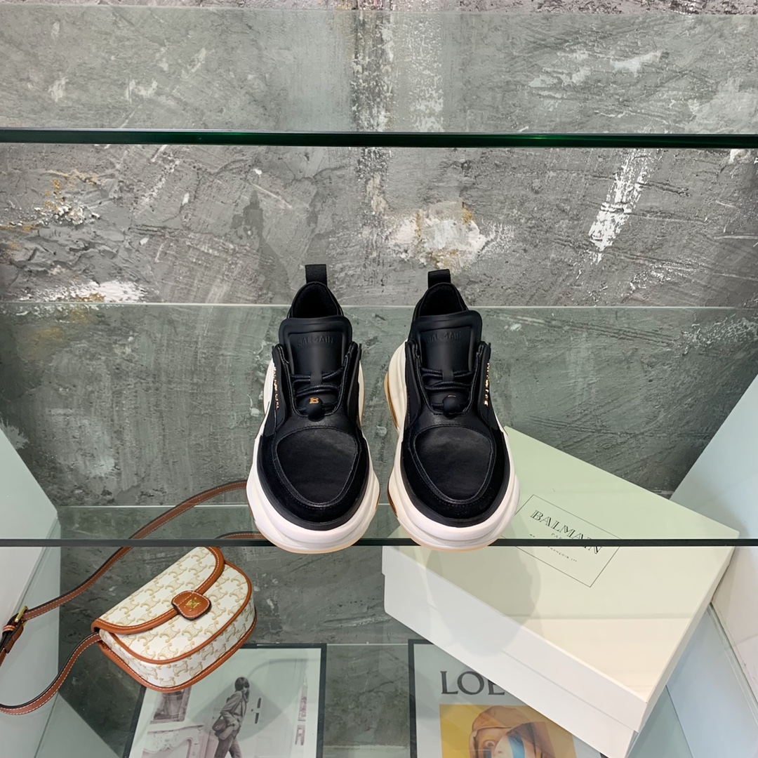 Balmain B-Bold Low-Top Sneakers - FashionPlug