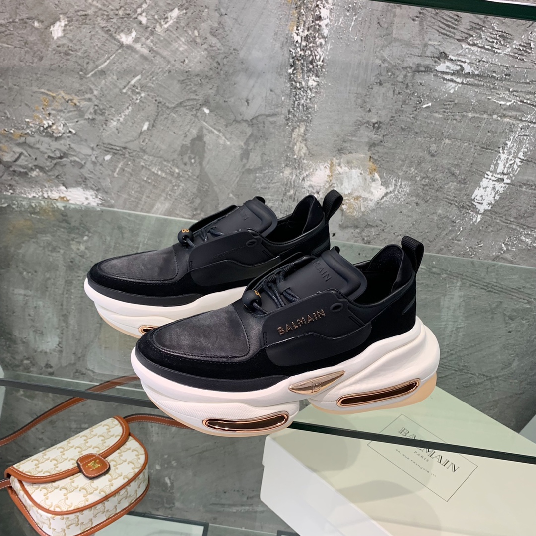 Balmain B-Bold Low-Top Sneakers - FashionPlug