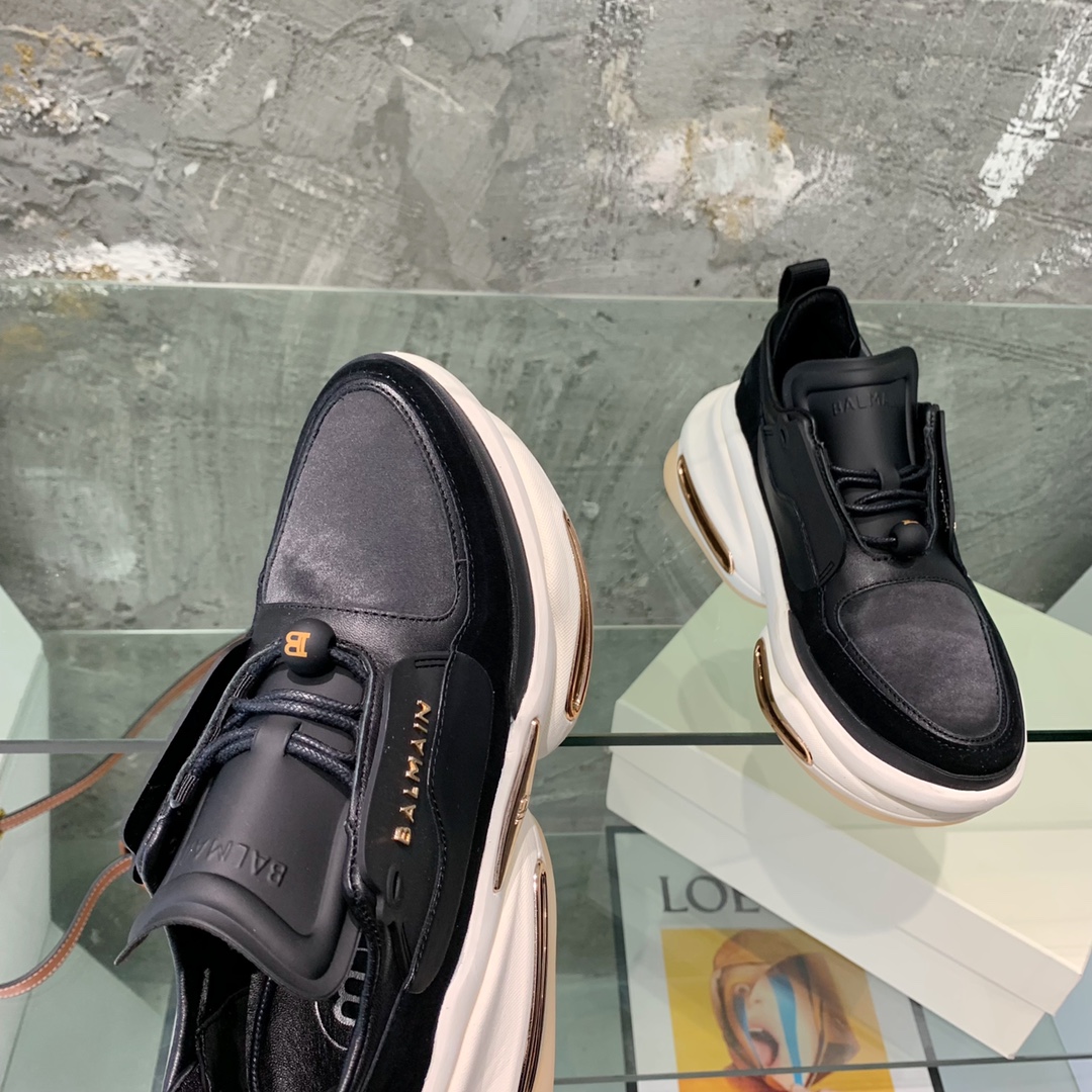 Balmain B-Bold Low-Top Sneakers - FashionPlug