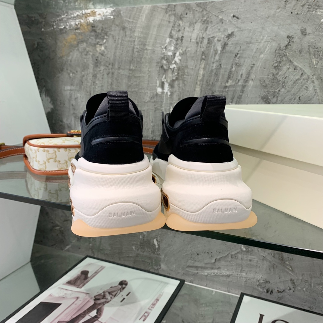 Balmain B-Bold Low-Top Sneakers - FashionPlug
