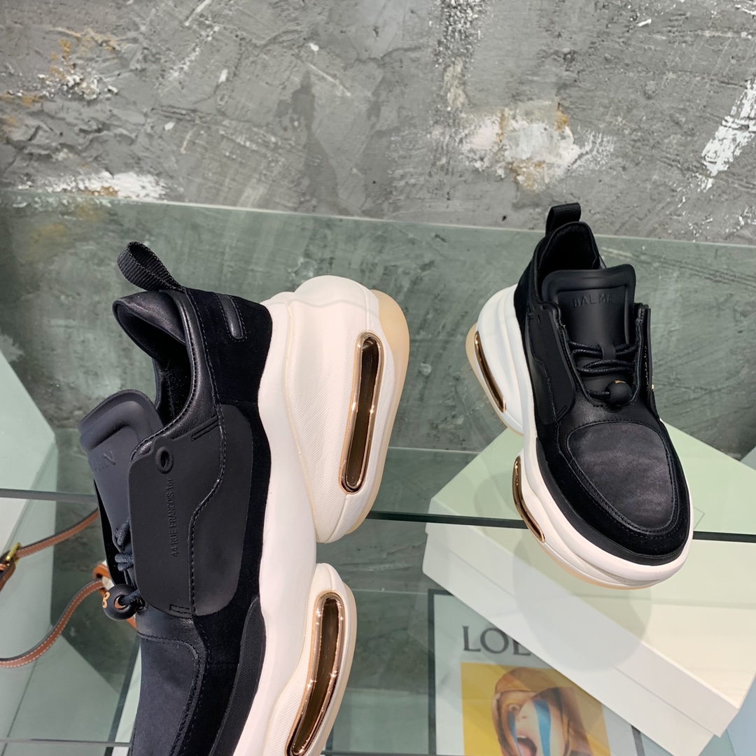 Balmain B-Bold Low-Top Sneakers - FashionPlug