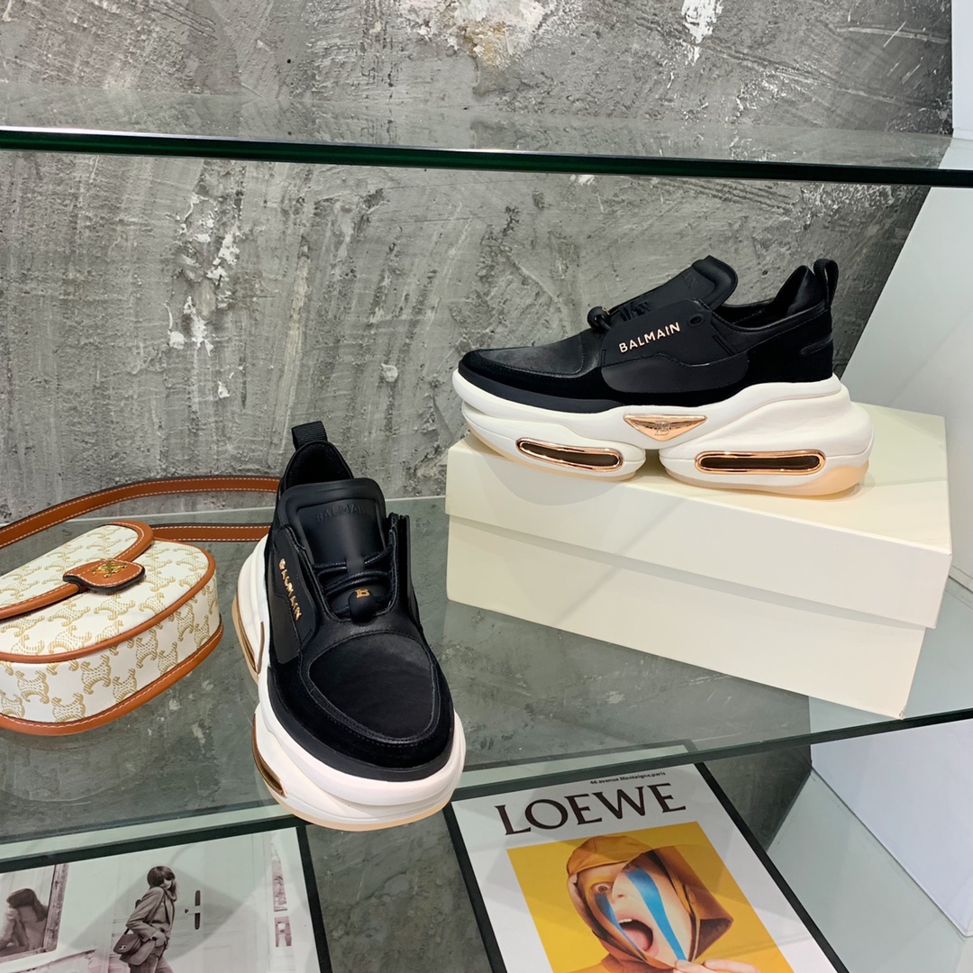 Balmain B-Bold Low-Top Sneakers - FashionPlug