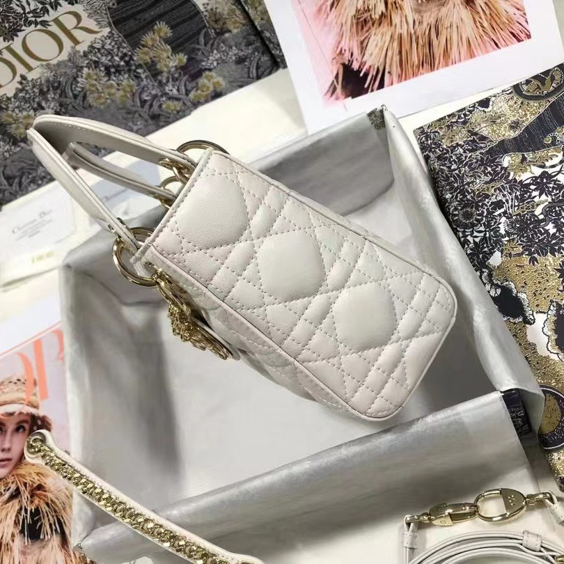 Dior Lady D-Lite Handbag（17-15-7CM） - FashionPlug