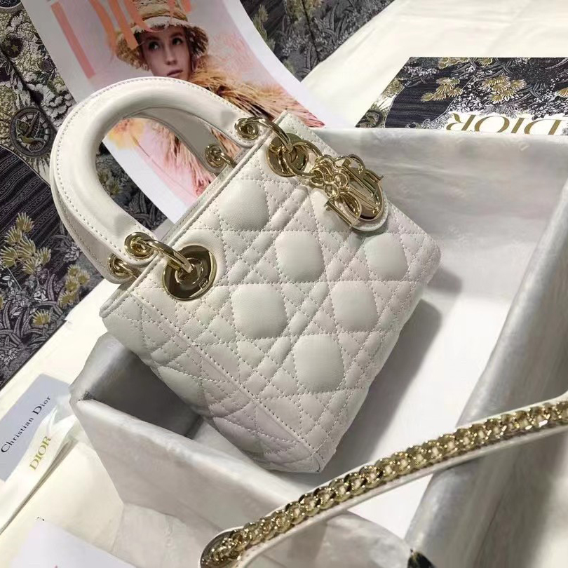 Dior Lady D-Lite Handbag（17-15-7CM） - FashionPlug