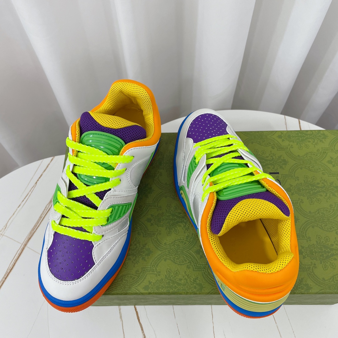 Gucci  Basket Sneaker With Lnterlocking G  - FashionPlug