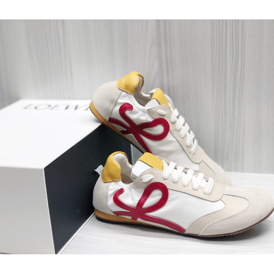 Loewe Ballet Runner In Nylon And Calfskin - FashionPlug