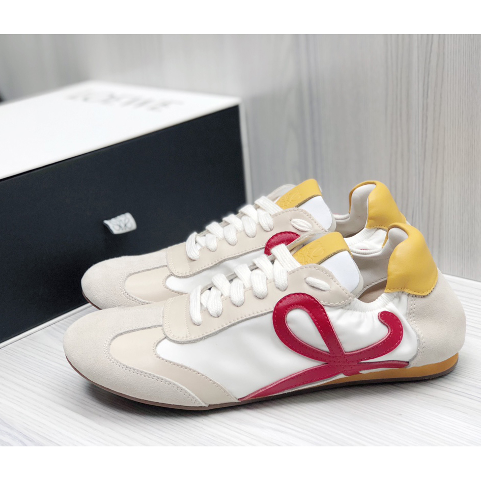 Loewe Ballet Runner In Nylon And Calfskin - FashionPlug
