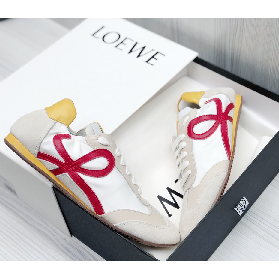 Loewe Ballet Runner In Nylon And Calfskin - FashionPlug