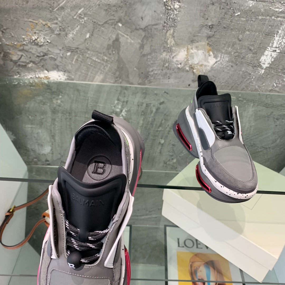 Balmain B-Bold Low-Top Sneakers - FashionPlug