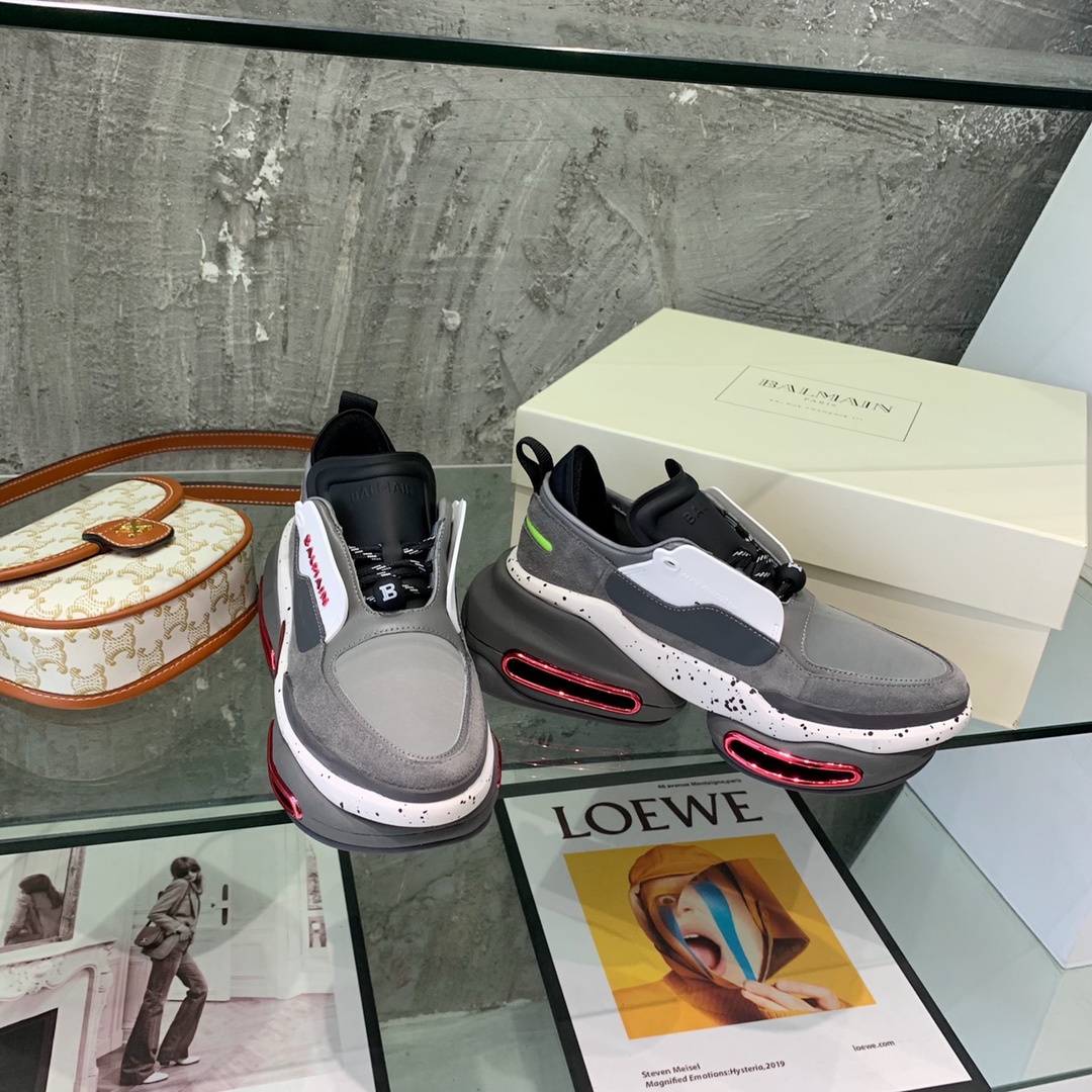 Balmain B-Bold Low-Top Sneakers - FashionPlug