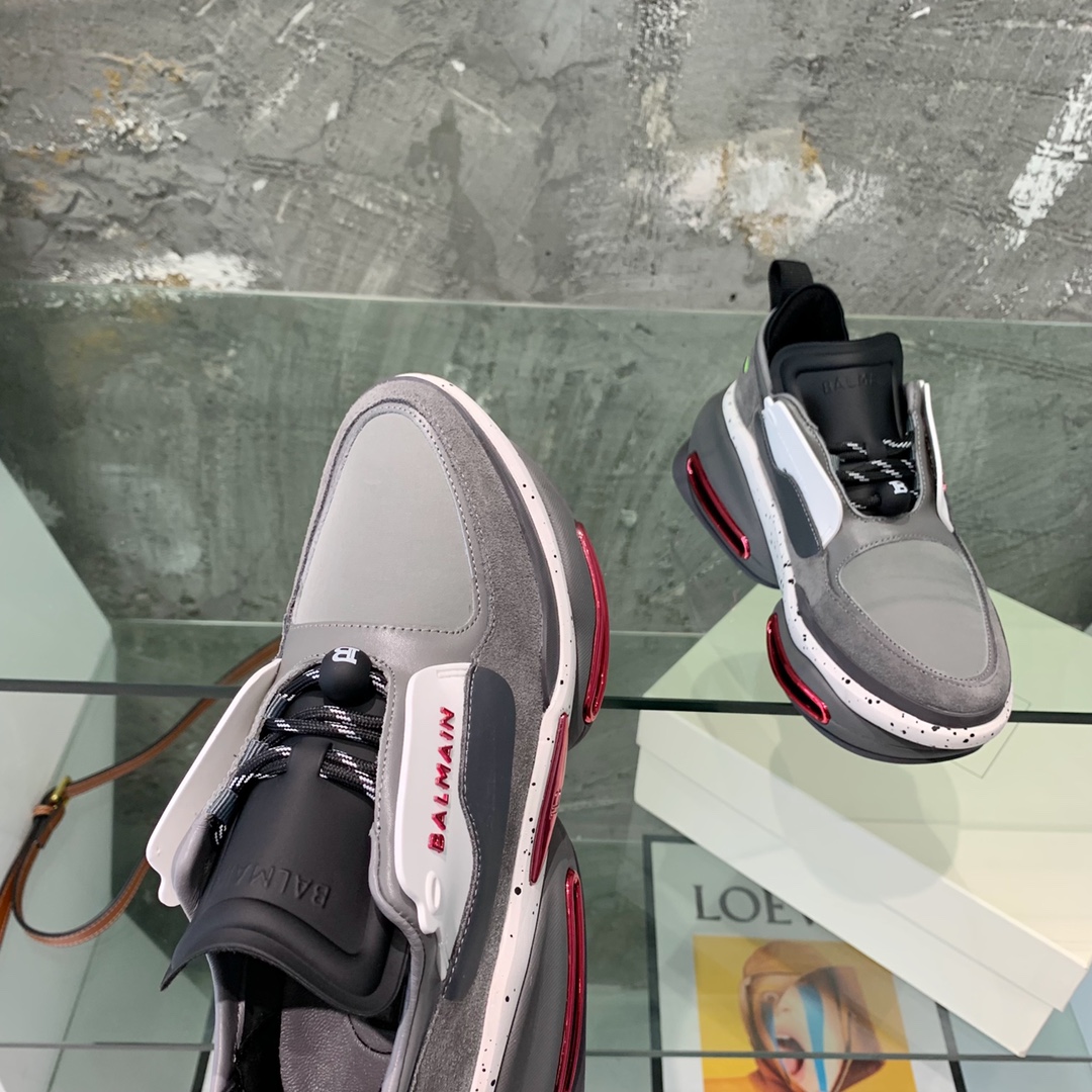 Balmain B-Bold Low-Top Sneakers - FashionPlug