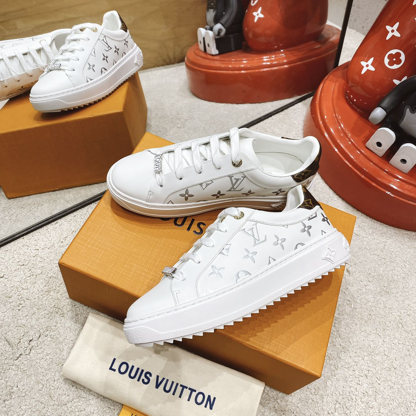 Louis Vuitton Time Out Sneaker  - FashionPlug