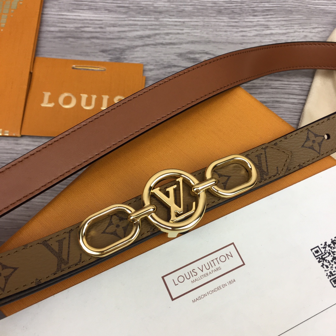 Louis Vuitton Squared LV 20mm Belt - FashionPlug