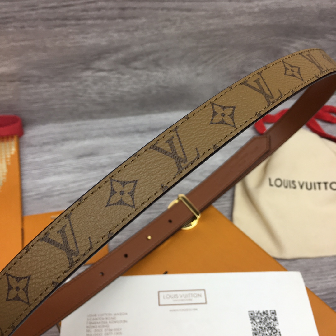 Louis Vuitton Squared LV 20mm Belt - FashionPlug