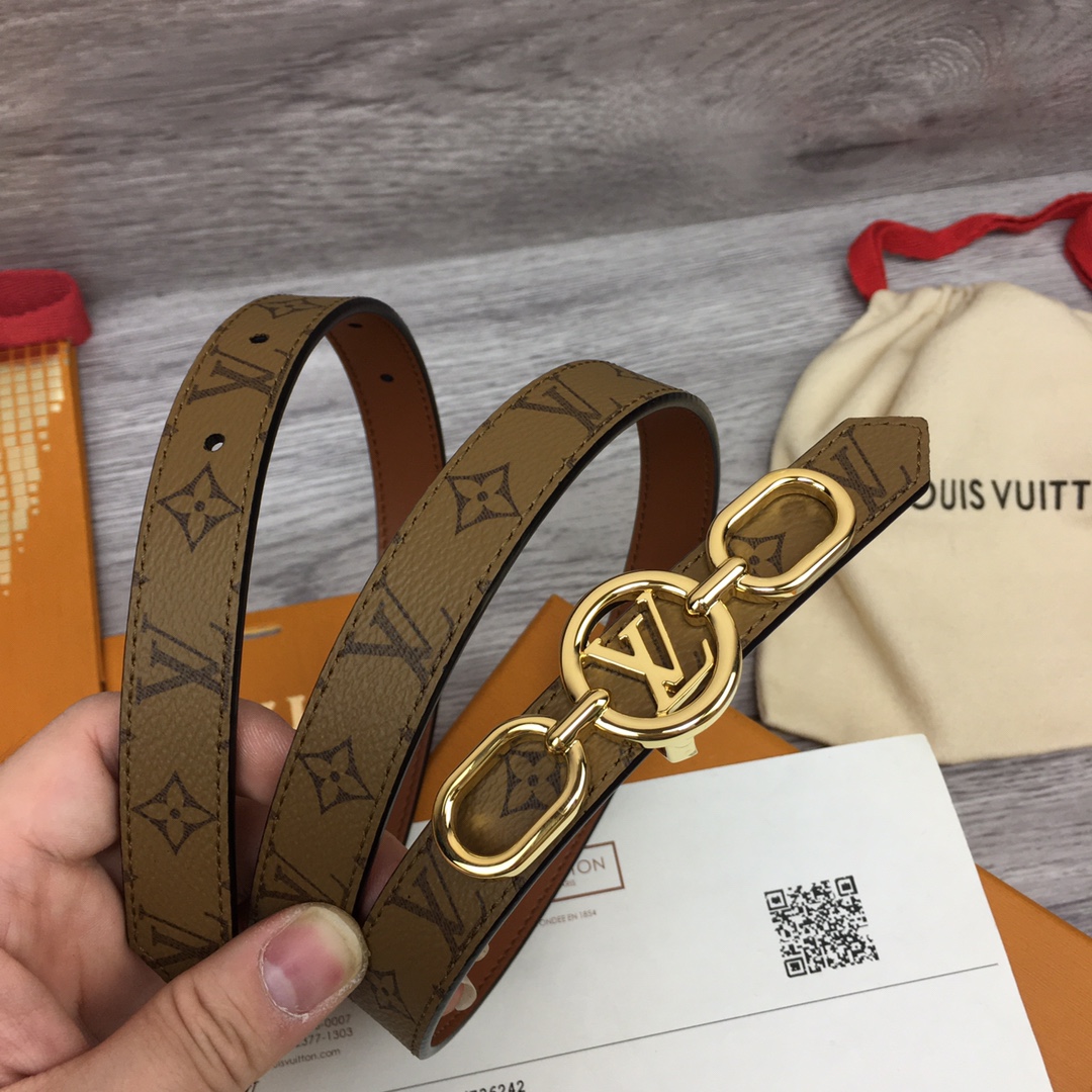 Louis Vuitton Squared LV 20mm Belt - FashionPlug