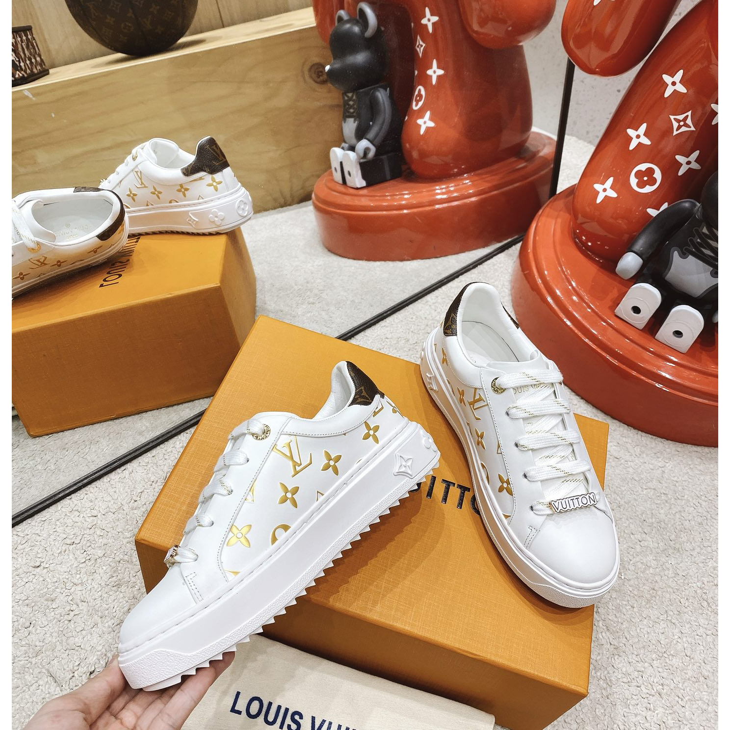 Louis Vuitton Time Out Sneaker  - FashionPlug